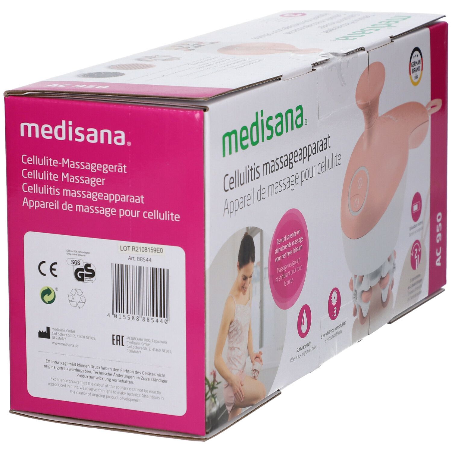 Medisana AC950 Appareil de Massage Anti-Cellulite avec Accessoire