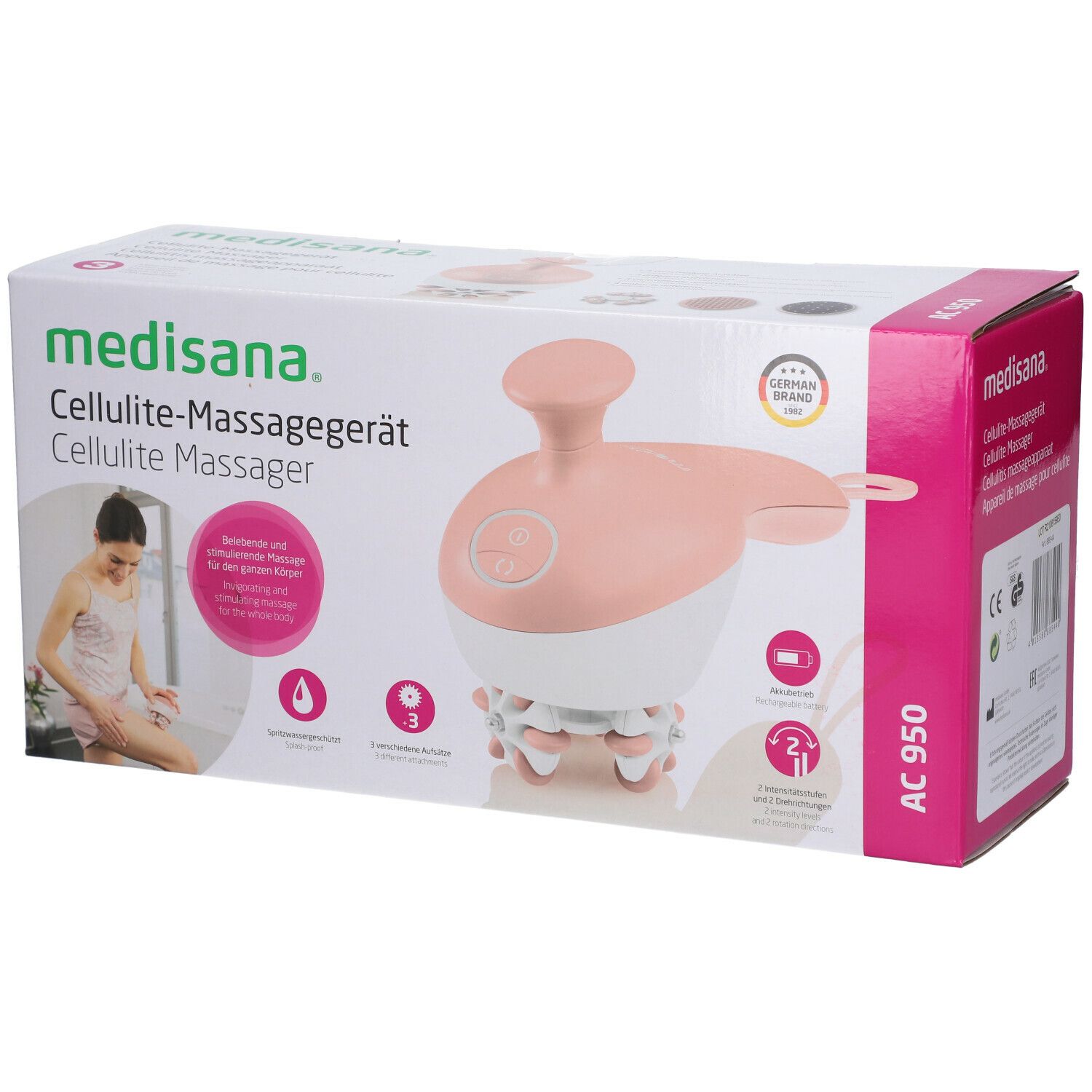 Medisana AC950 Appareil de Massage Anti-Cellulite avec Accessoire