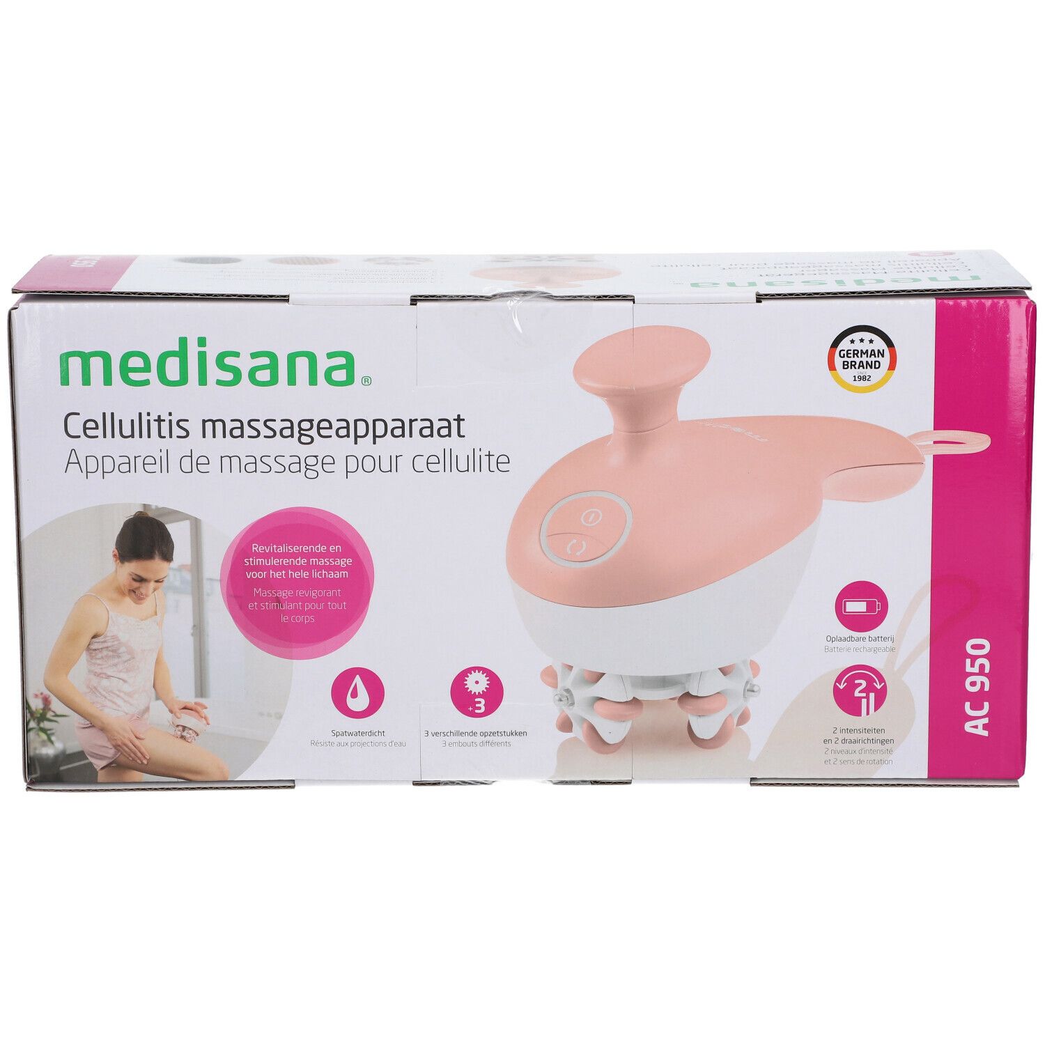 Medisana AC950 Appareil de Massage Anti-Cellulite avec Accessoire