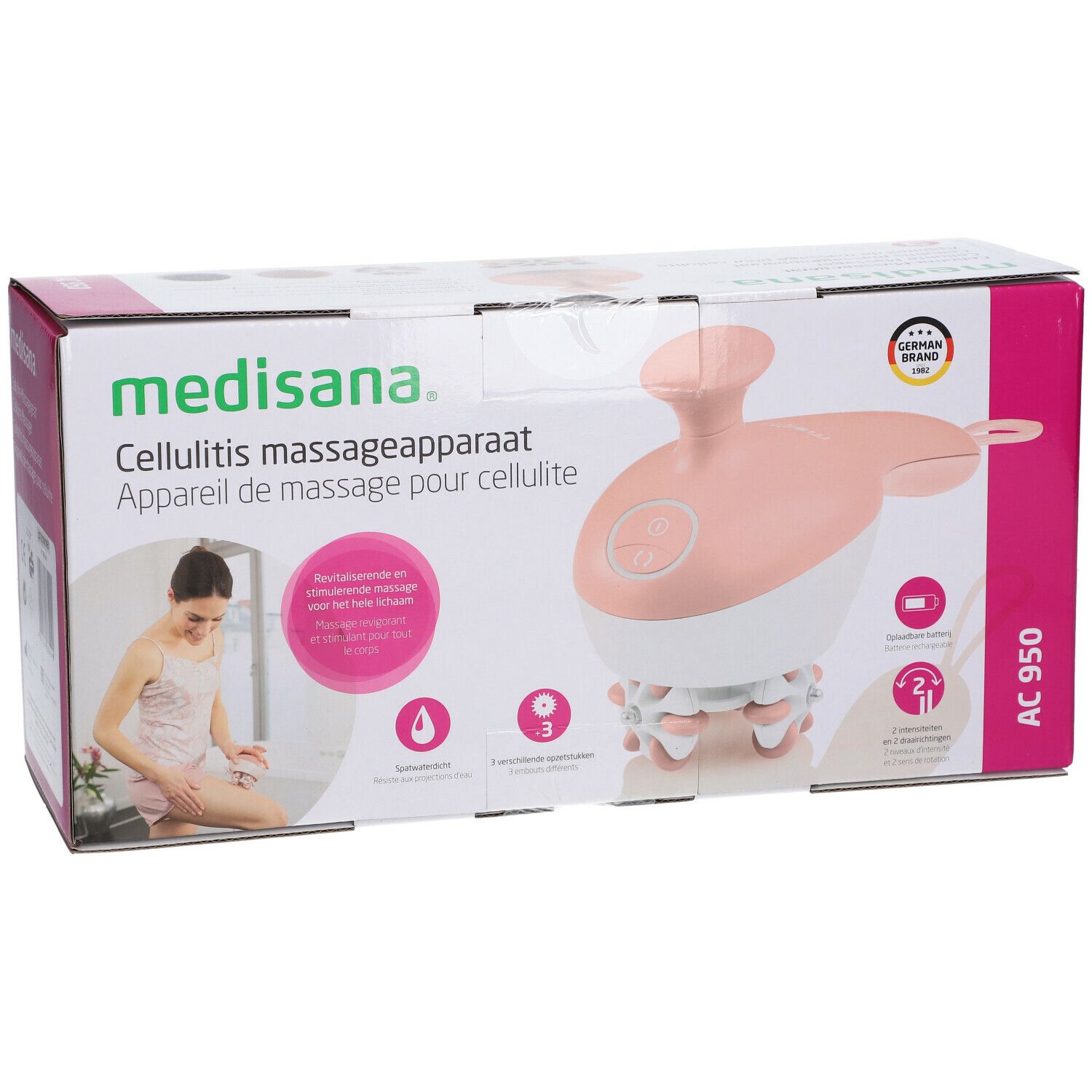 Medisana AC950 Appareil de Massage Anti-Cellulite avec Accessoire