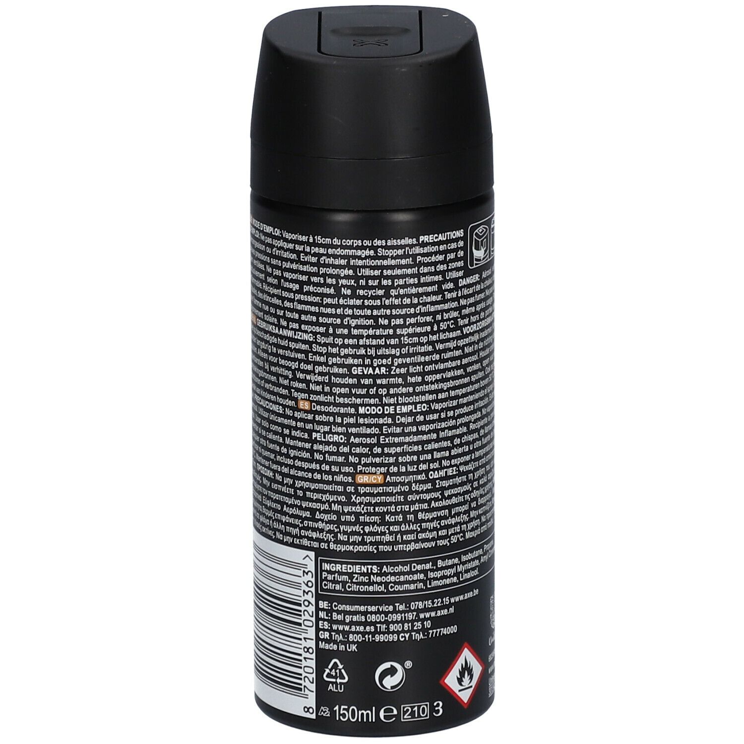 Axe Dark Temptation Deodorant Spray 48h Dark Chocolate