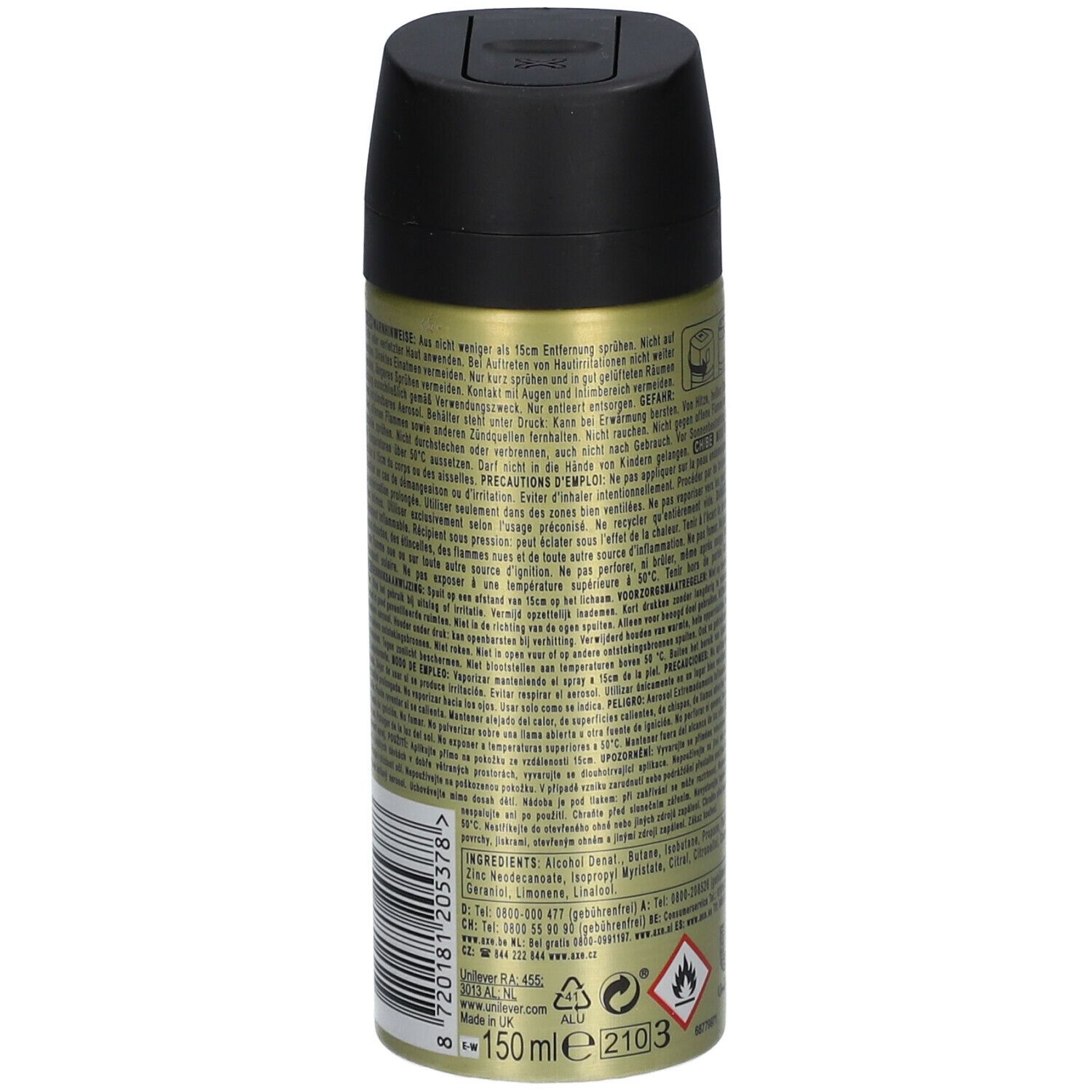 Axe Billionaire Deodorant Spray Gold Caramel