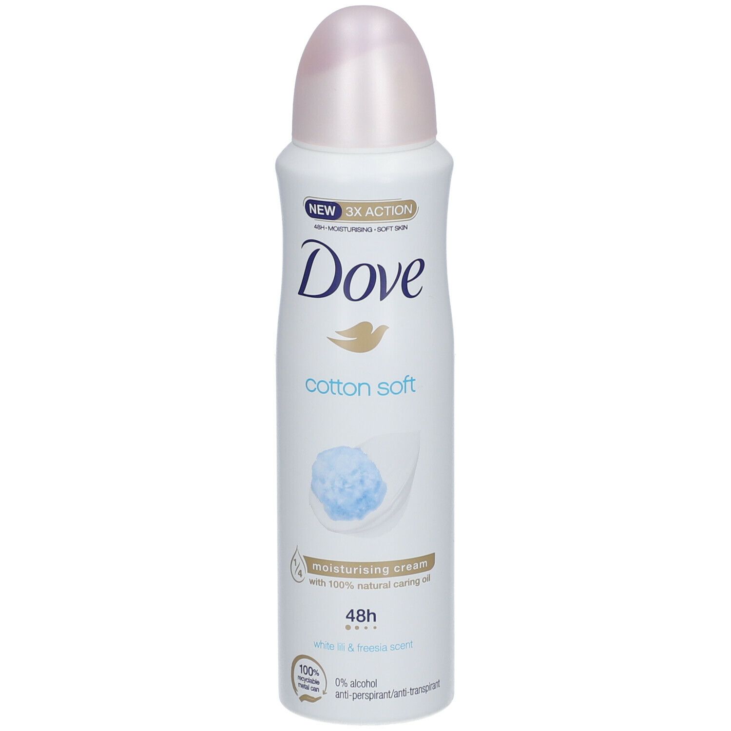 Dove Cotton Soft Anti-Perspirant Deodorant Spray 48h White Lili & Freesia