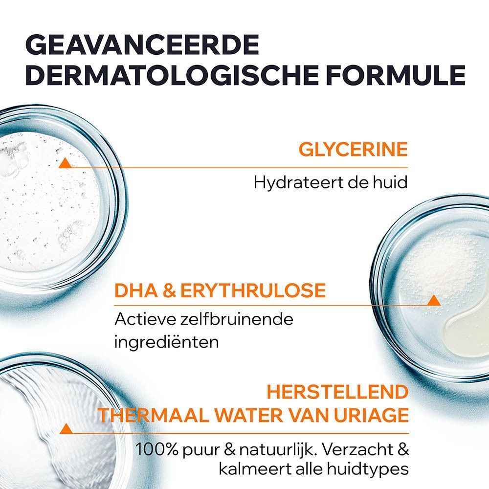 Uriage Bariésun zelfbruinende nevel: dermatologische formule met glycerine.