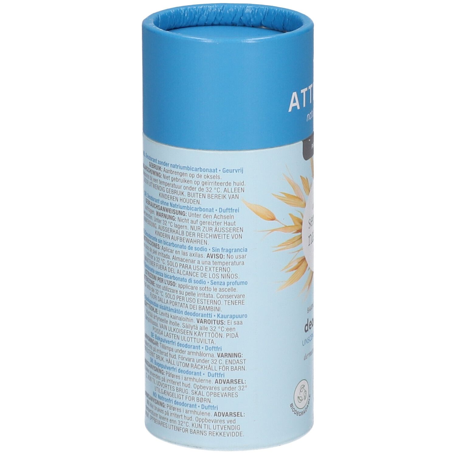 Attitude Sensitive Natural Deodorant Zonder Parfum