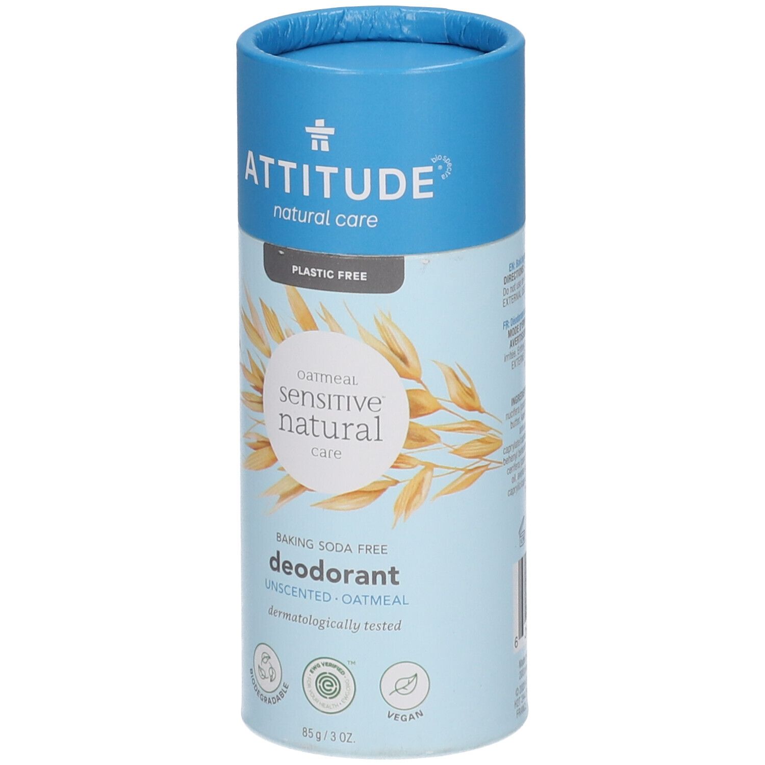 Attitude Sensitive Natural Deodorant Zonder Parfum