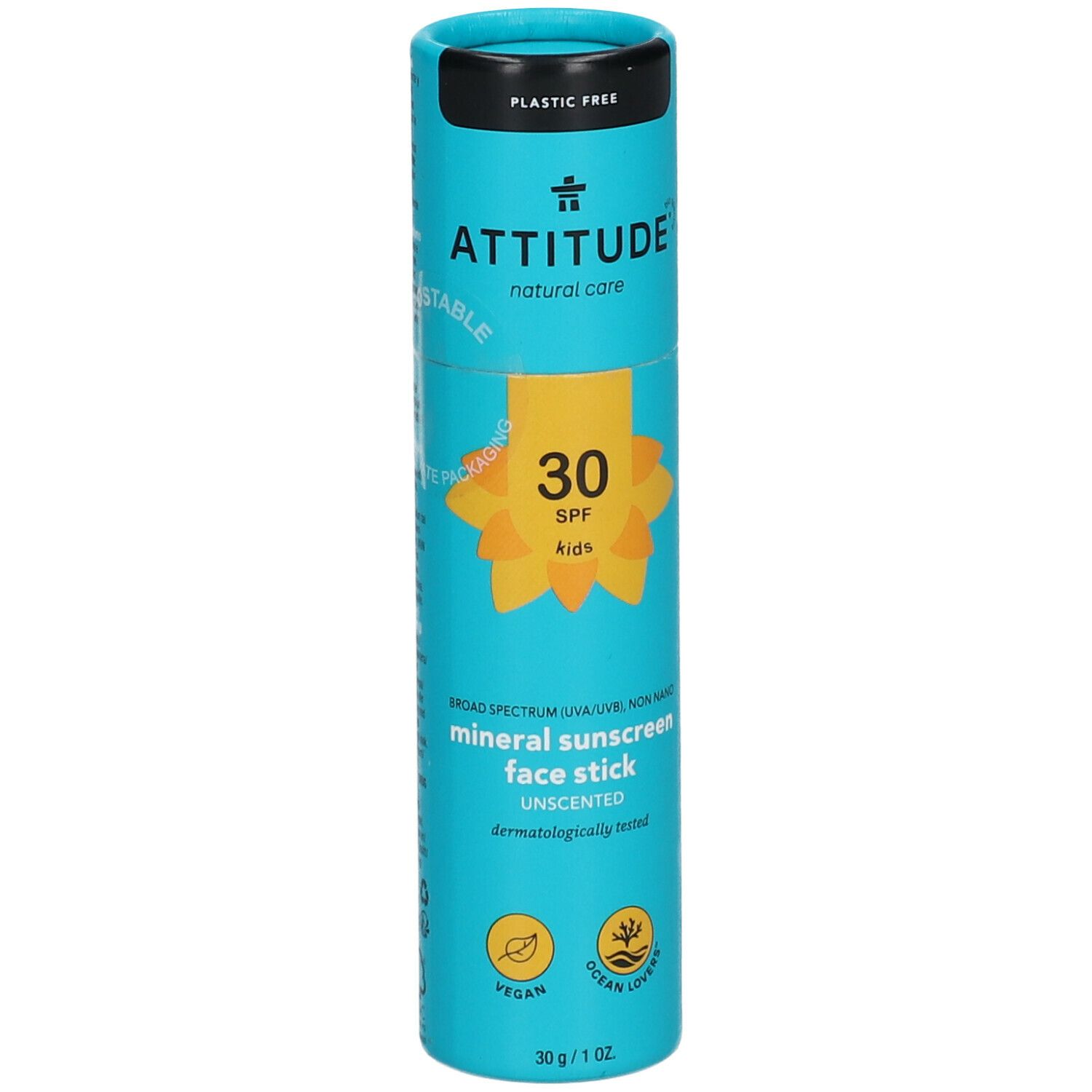 Attitude Crème Solaire Minérale Visage Enfant SPF30 Sans Parfum