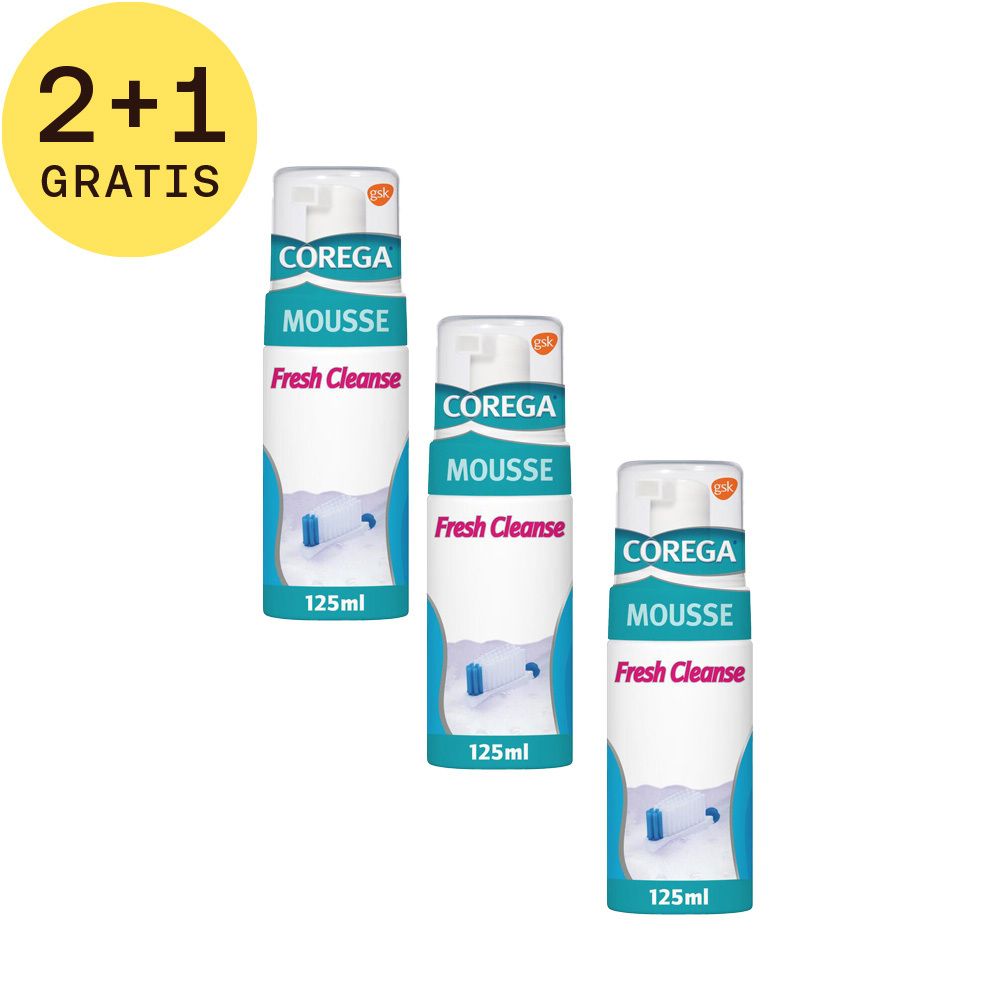 Corega Fresh Cleanse Mousse 2+1 GRATIS