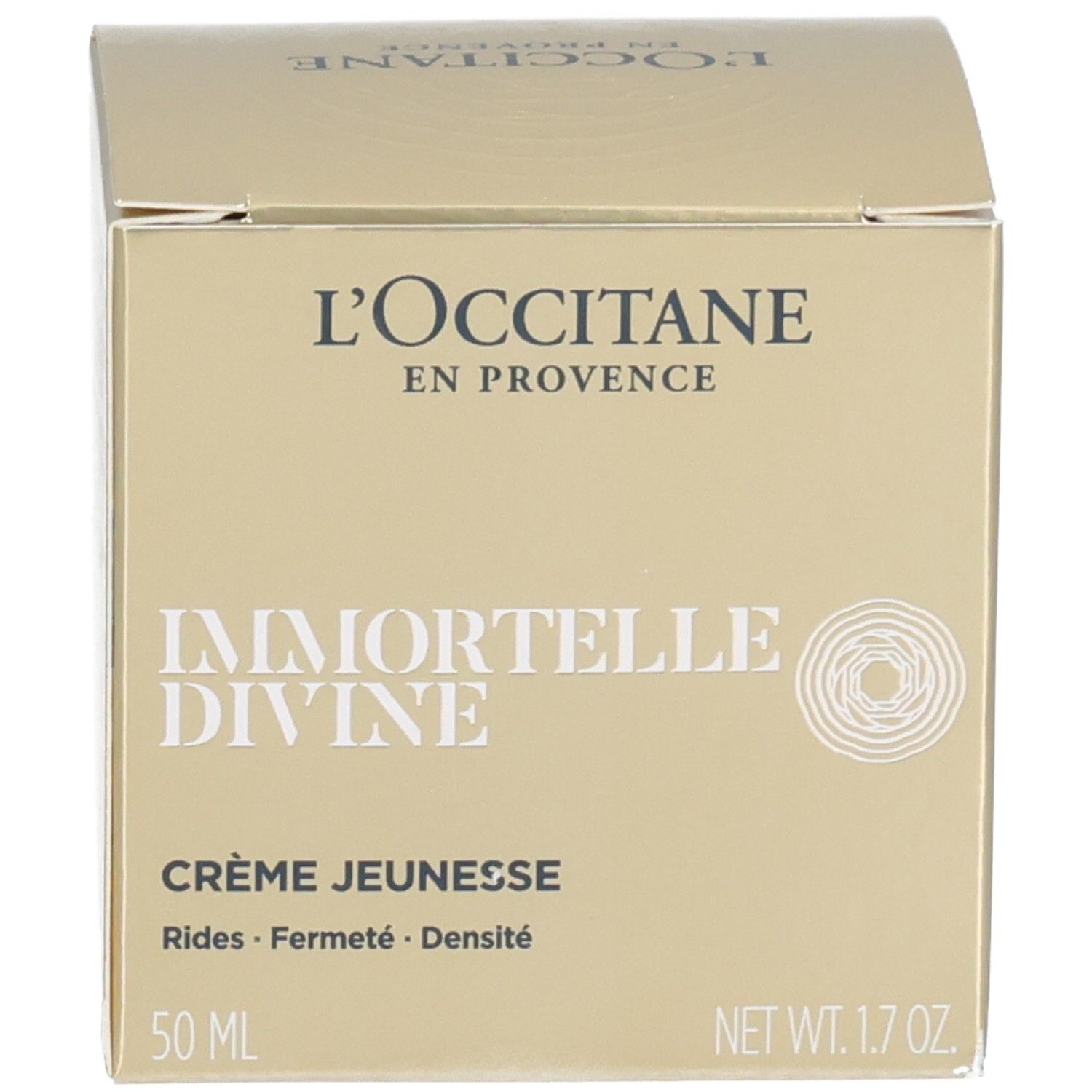 Doos van L'OCCITANE Immortelle Divine Jeunesse crème. 50 ml.