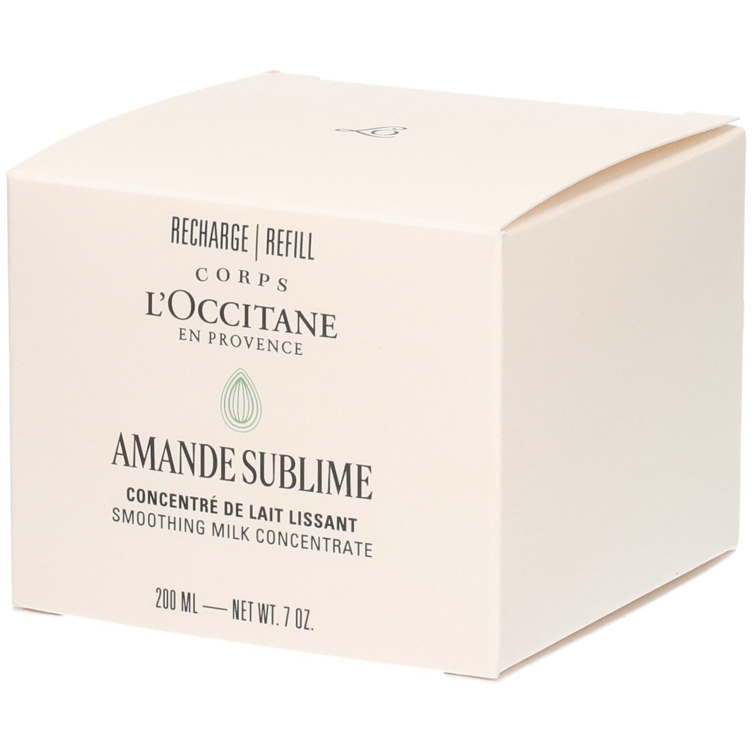 L'Occitane Amande Sublime Concentré de Lait Lissant Recharge. 200 ml.