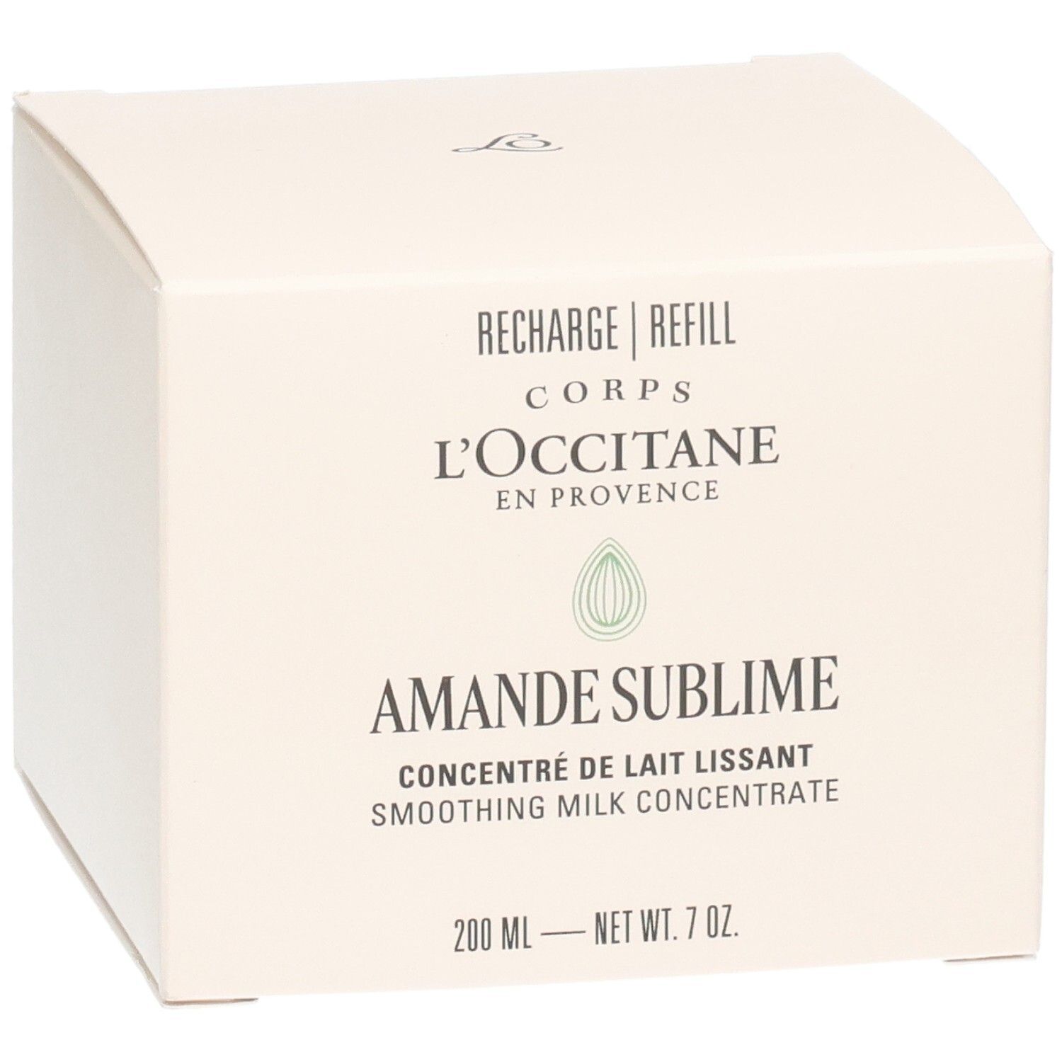 L'Occitane Amande Sublime Concentré de Lait Lissant Recharge. 200 ml.
