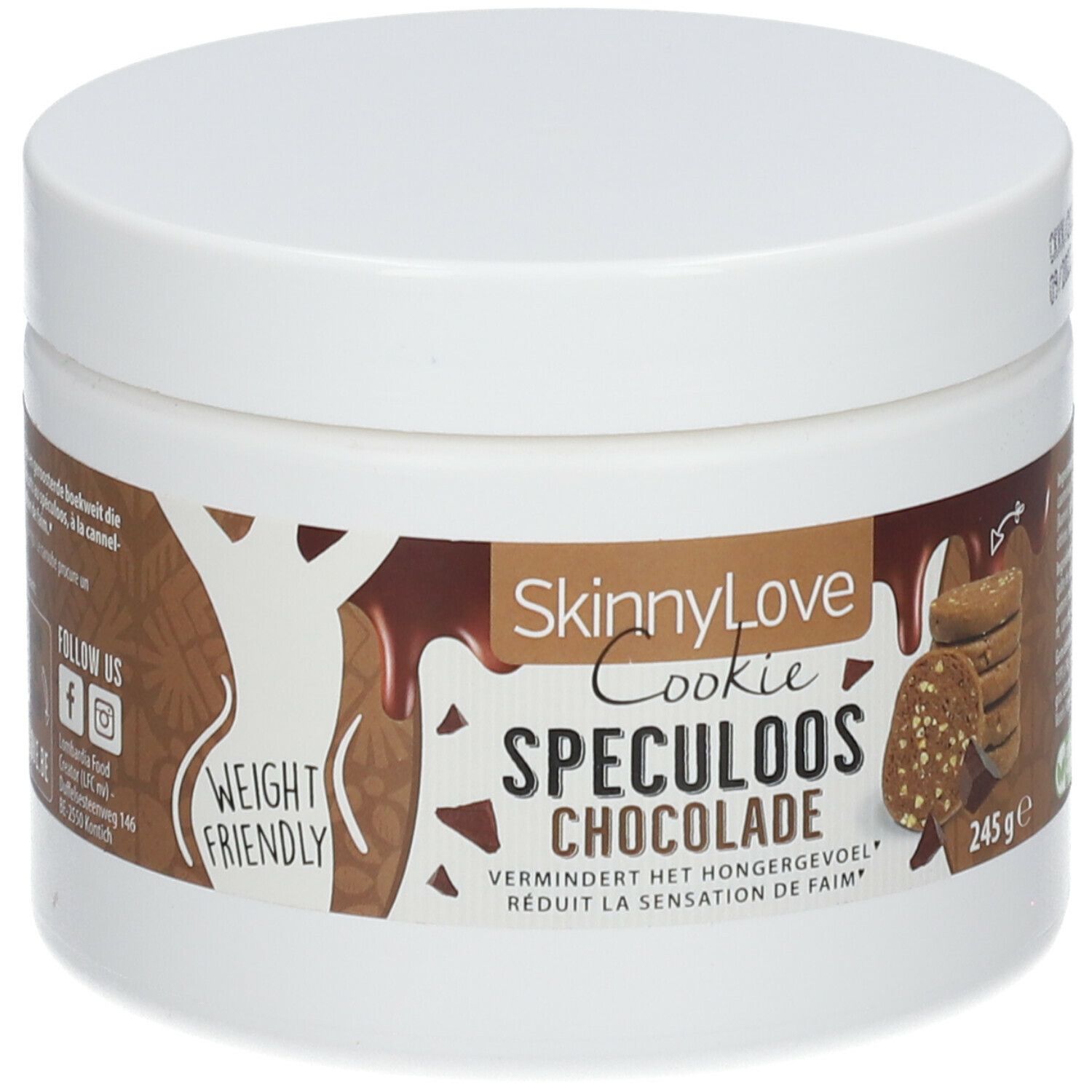 SkinnyLove Biscuits Spéculoos - Chocolat