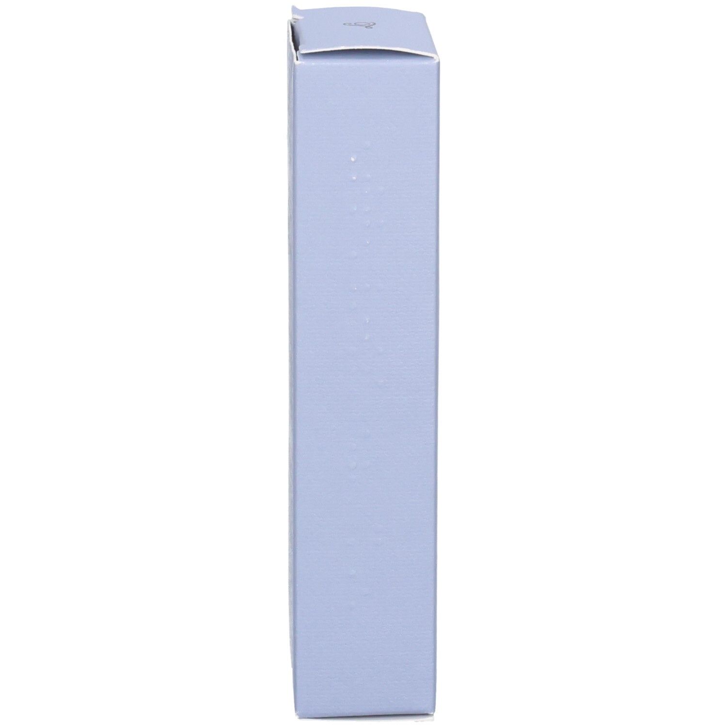 Vue latérale de la boîte pliante bleu clair pour L'OCCITANE Eau de Toilette Lavande Poivre Noir.