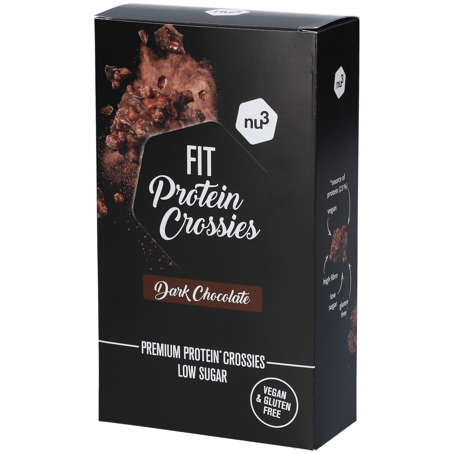 nu3 Fit Protein Crossies Dark Chocolate
