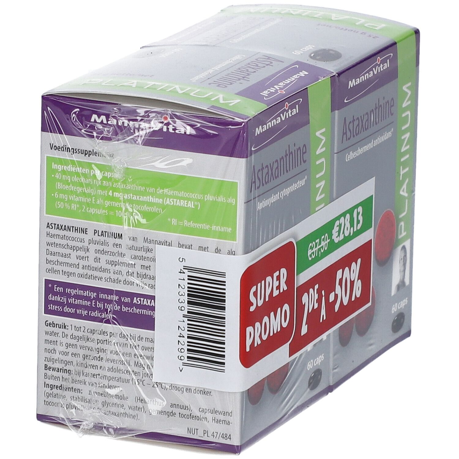 MannaVital Astaxanthine Platinum DUO Prix Réduit
