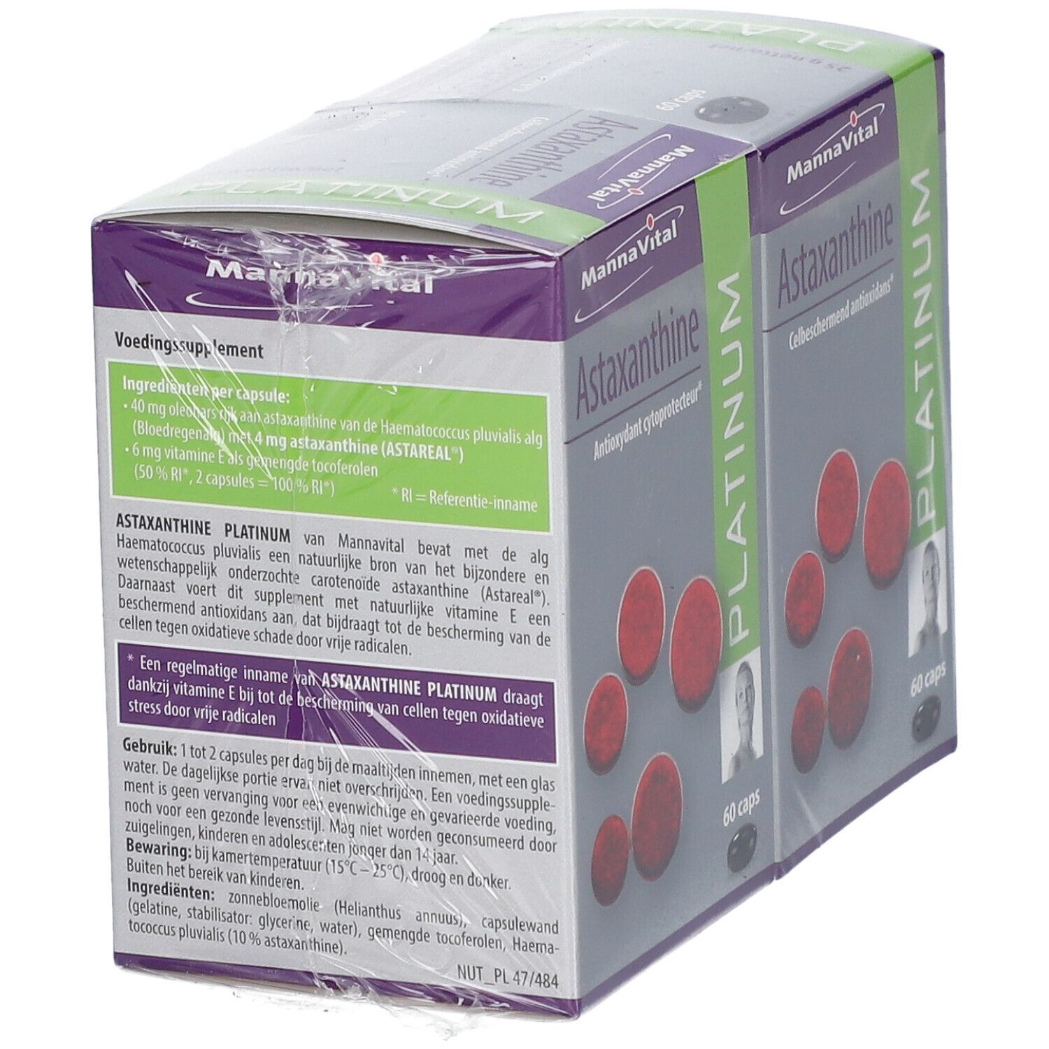 MannaVital Astaxanthine Platinum DUO Prix Réduit