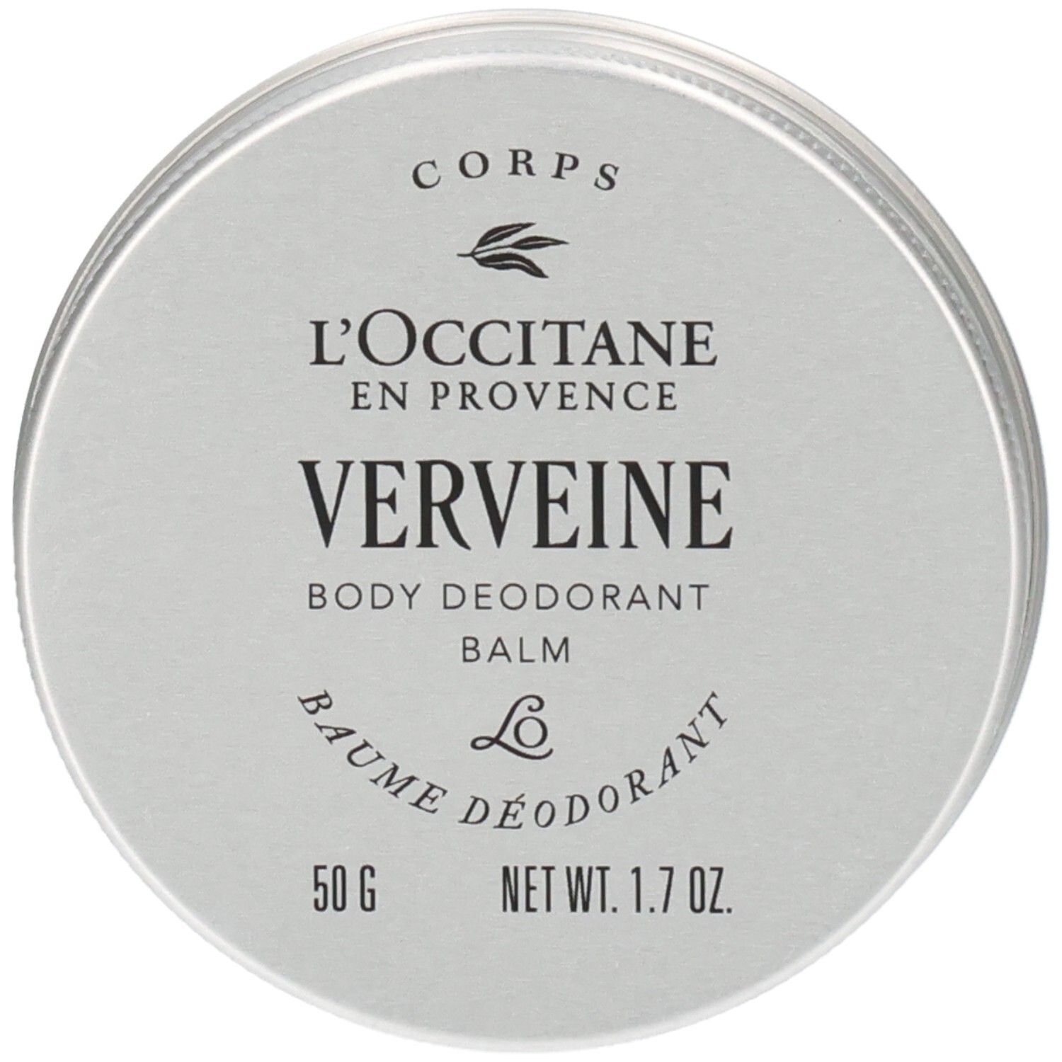 L'OCCITANE Verbena Deodorant Balsem in ronde metalen pot, 50g.