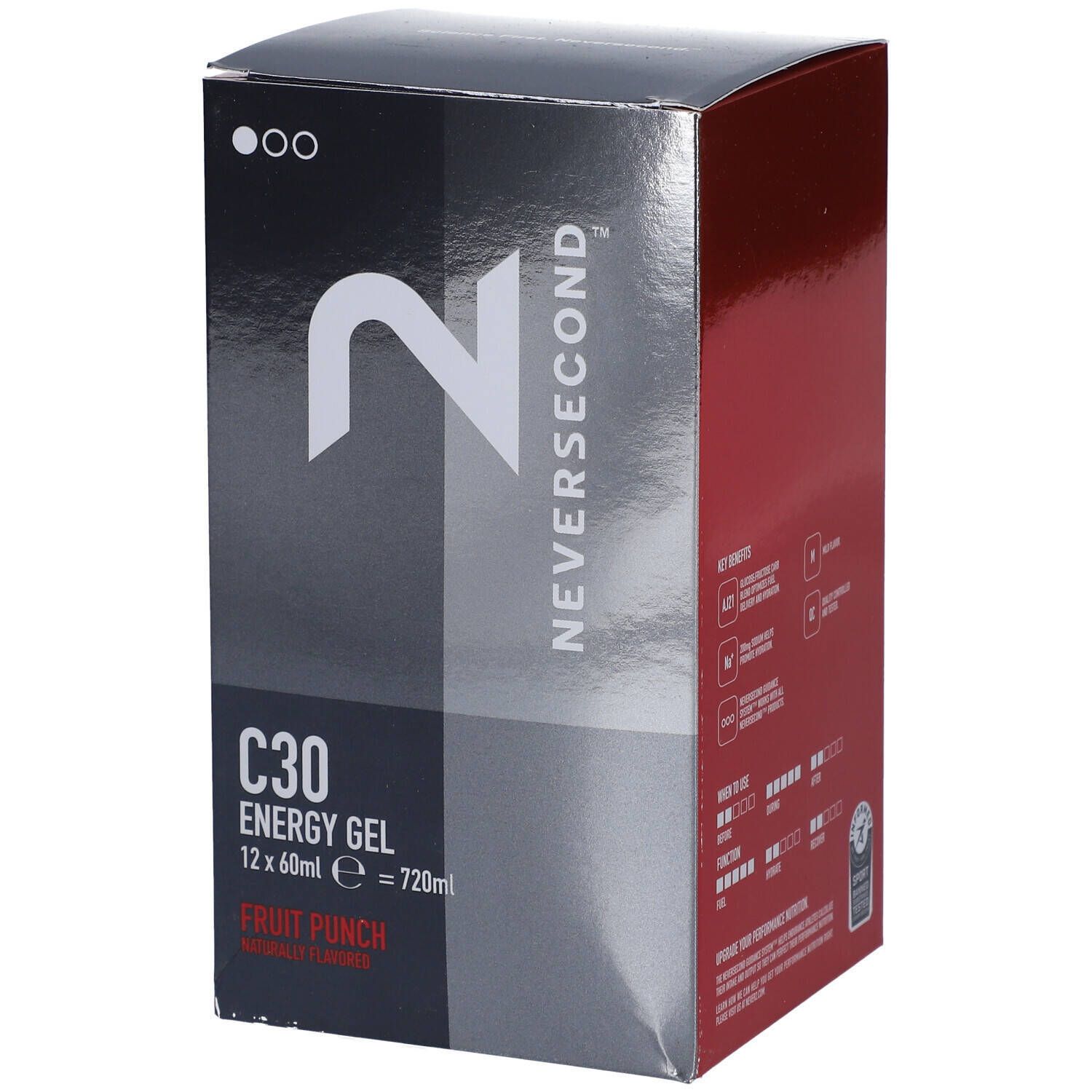 Neversecond™ C30 Energy Gel Fruit Punch