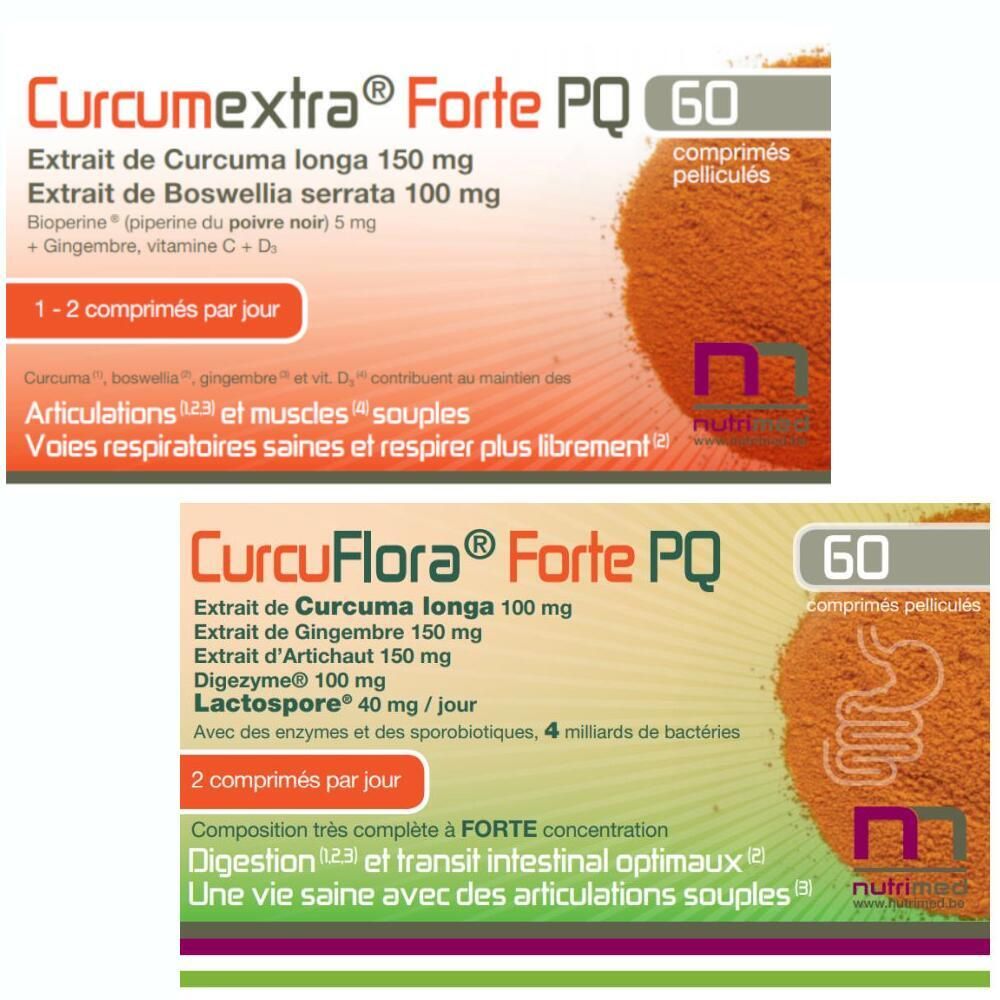 CurcuFlora® Forte PQ + Curcumextra Forte PQ