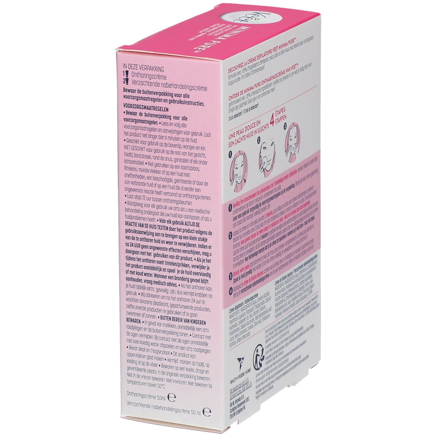 Veet Pure Ontharingscrème Kit Gezicht Normale Huid