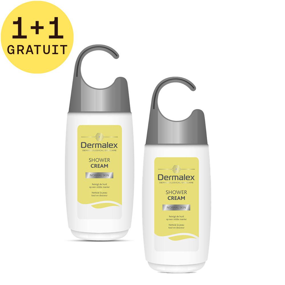 Dermalex Crème Douche Douce Peaux Normales 1+1 GRATUIT