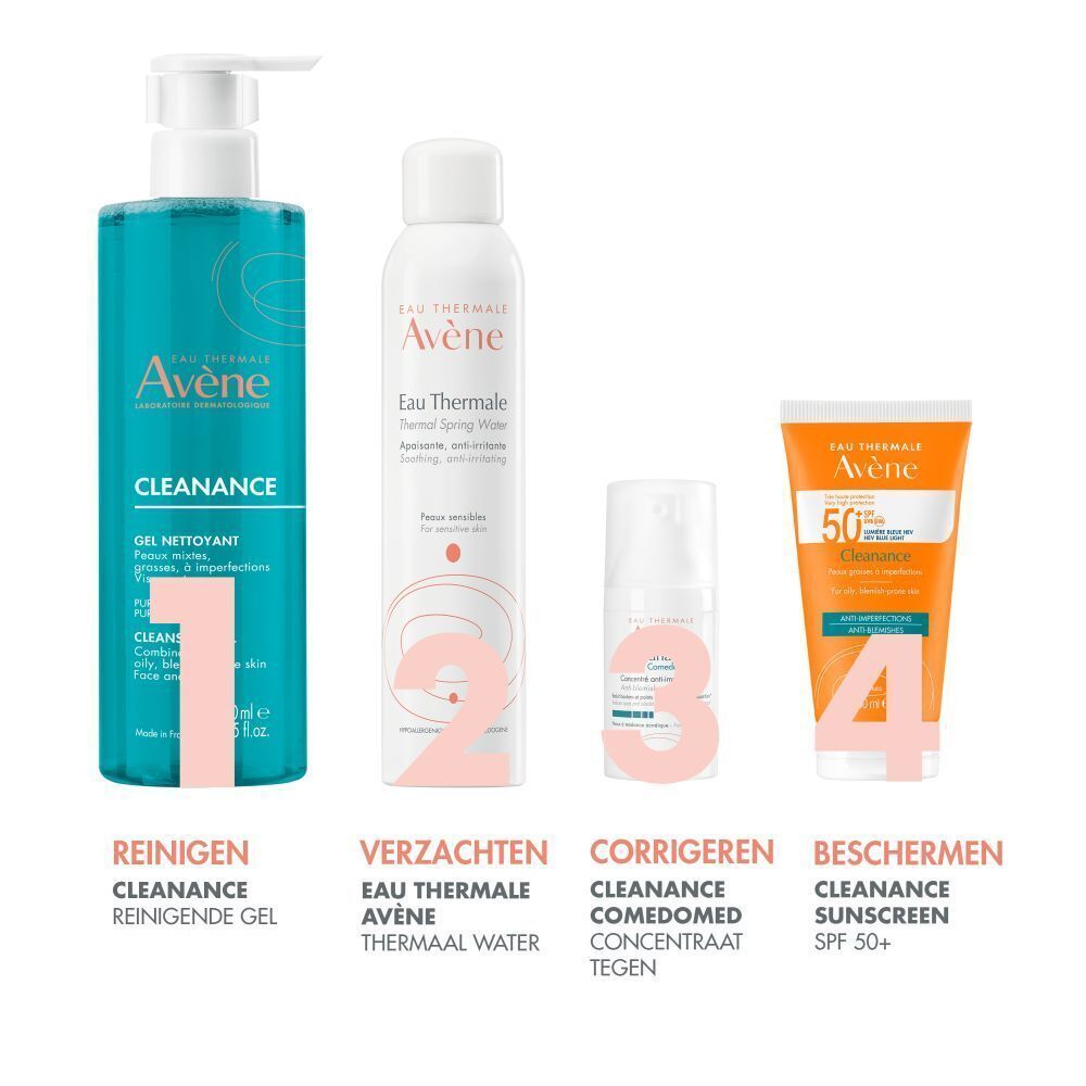 Avène Cleanance Reinigingsgel met pompdispenser, 400ml.