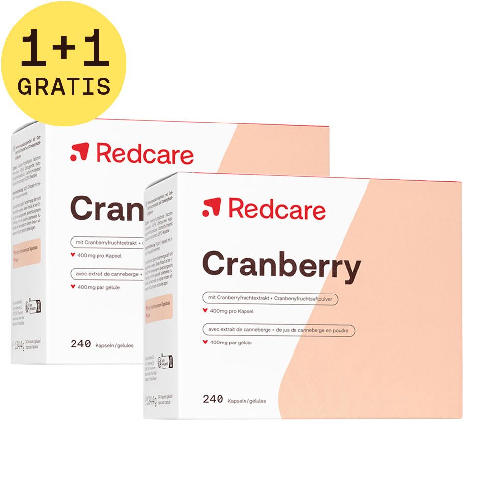 Redcare Cranberry 400 mg 1+1 GRATIS
