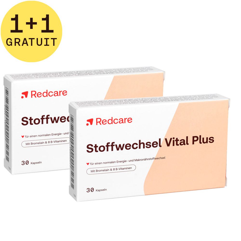 Redcare Métabolisme Vital Plus 1+1 GRATUIT