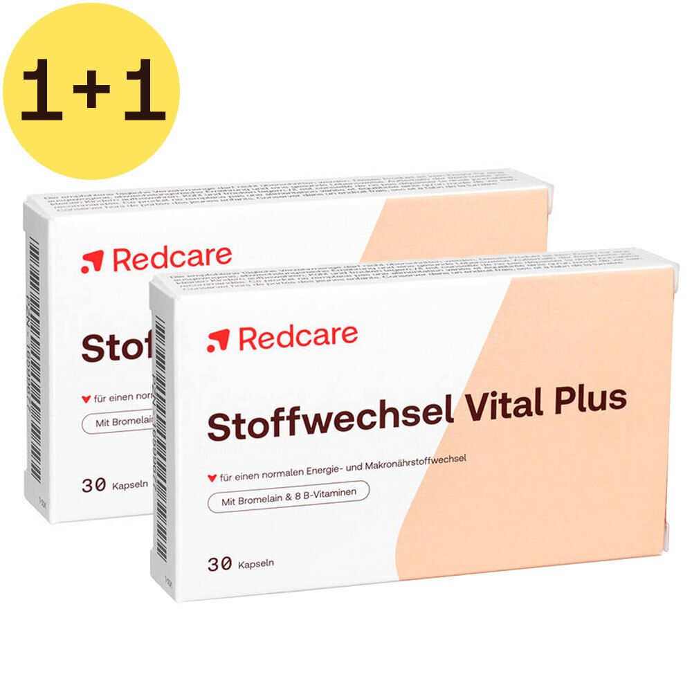 Redcare Métabolisme Vital Plus 1+1 GRATUIT