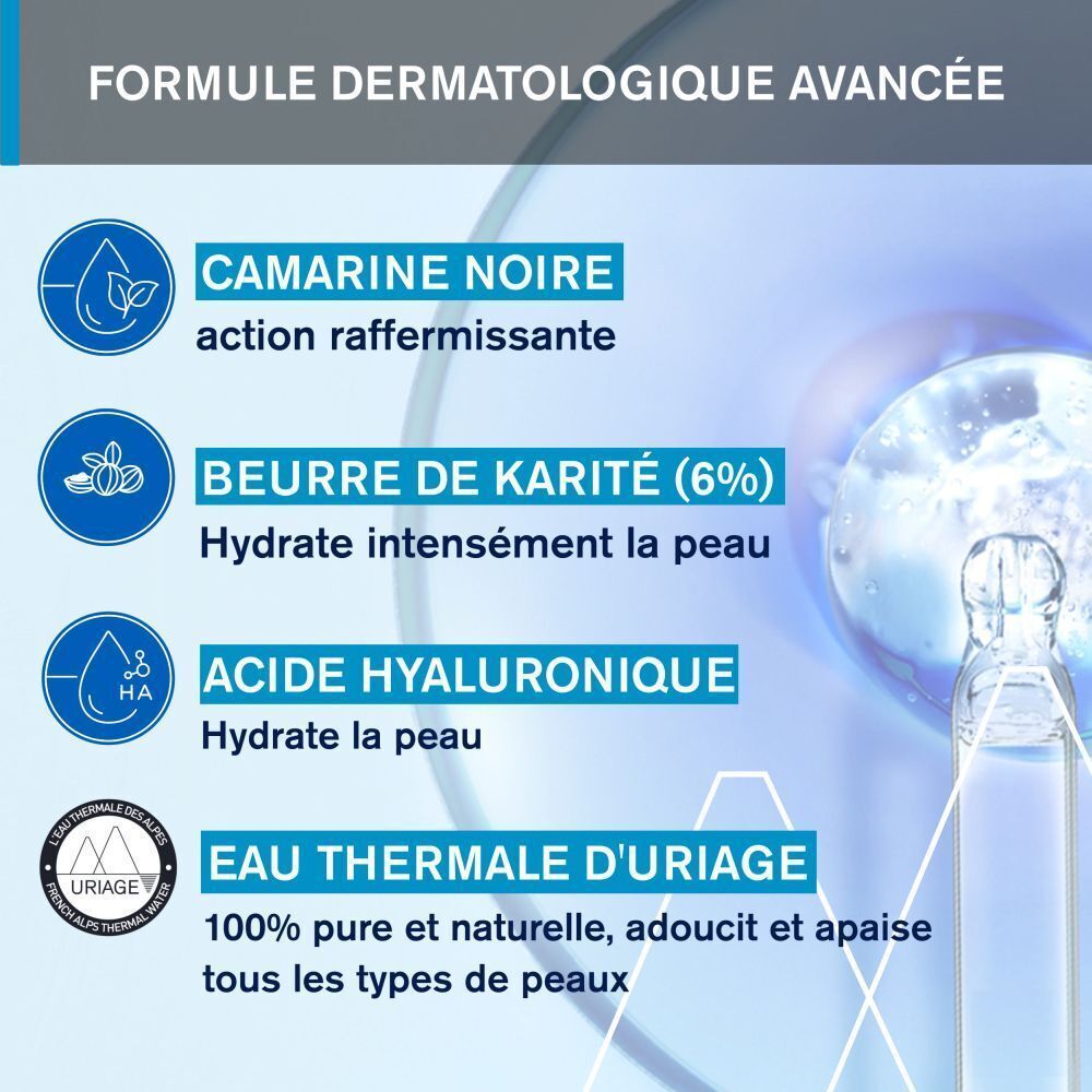 Ingrédients : Camarine noire, beurre de karité, acide hyaluronique, eau thermale.