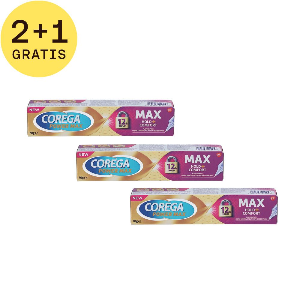 Corega Comfort Gel Kleefcrème 2+1 GRATIS