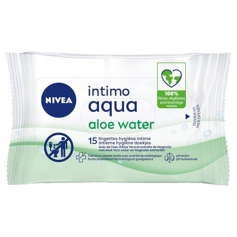 Nivea Intimo Aloe Water Lingettes Hygiène Intime