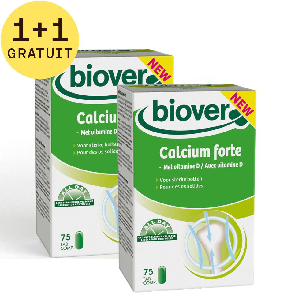 Biover Calcium Forte 1+1 GRATUIT