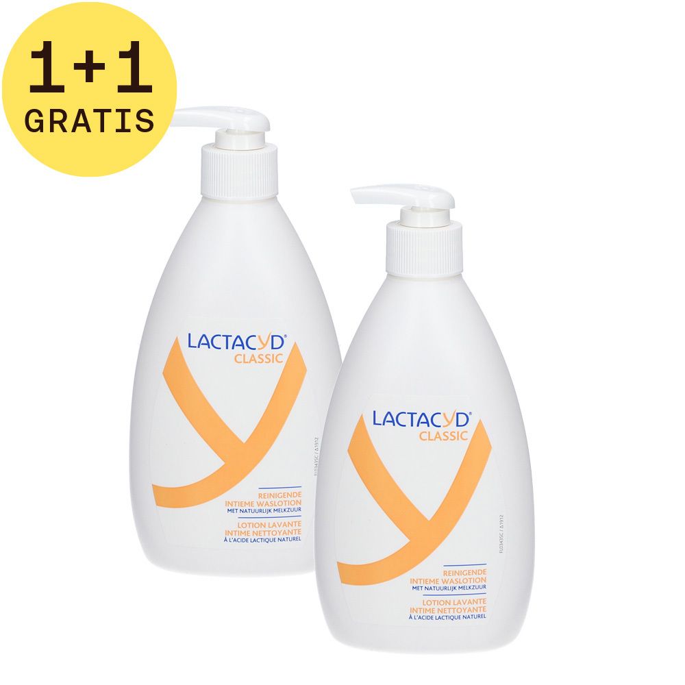 Lactacyd® Classic Reinigende Intieme Waslotion 1+1 GRATIS