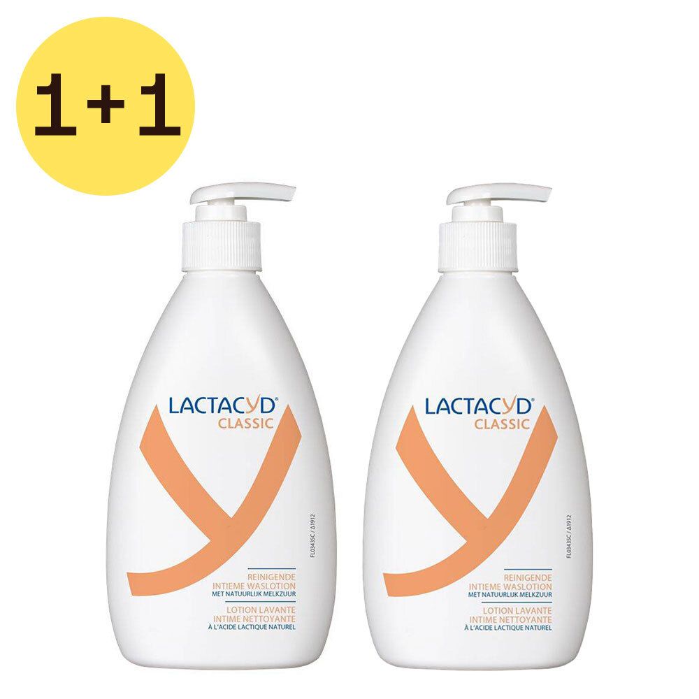 Lactacyd® Classic Reinigende Intieme Waslotion 1+1 GRATIS