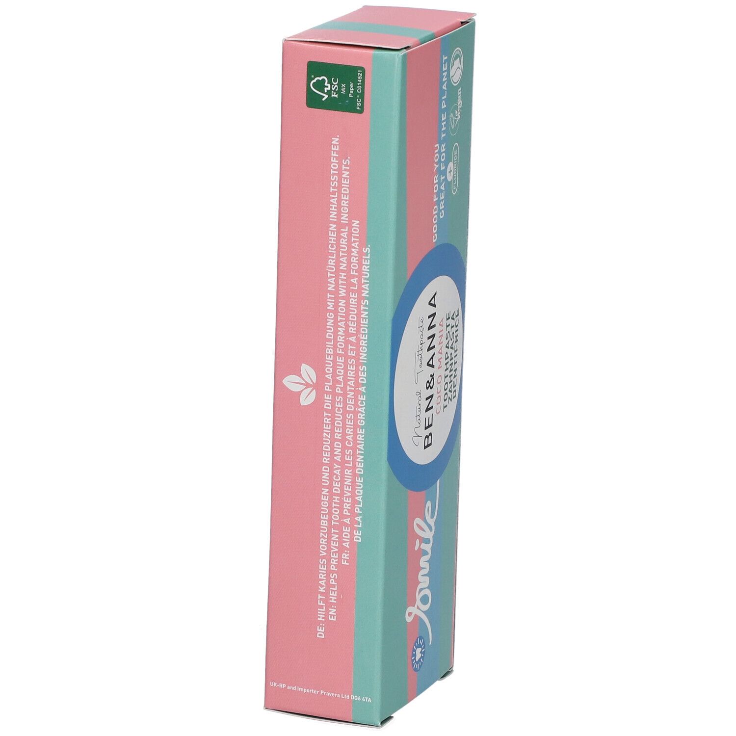 Ben & Anna Toothpaste Smile Coco Mania Fluoride