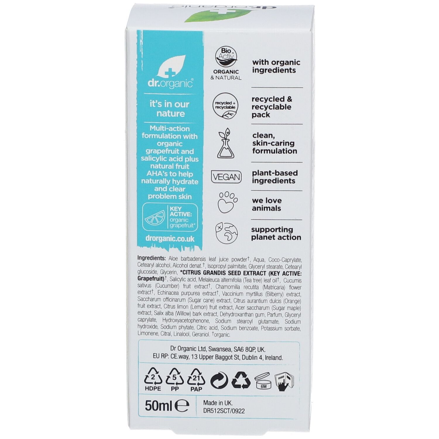dr.organic® Skin Clear Organic Tea Tree Oil Control Moisturiser