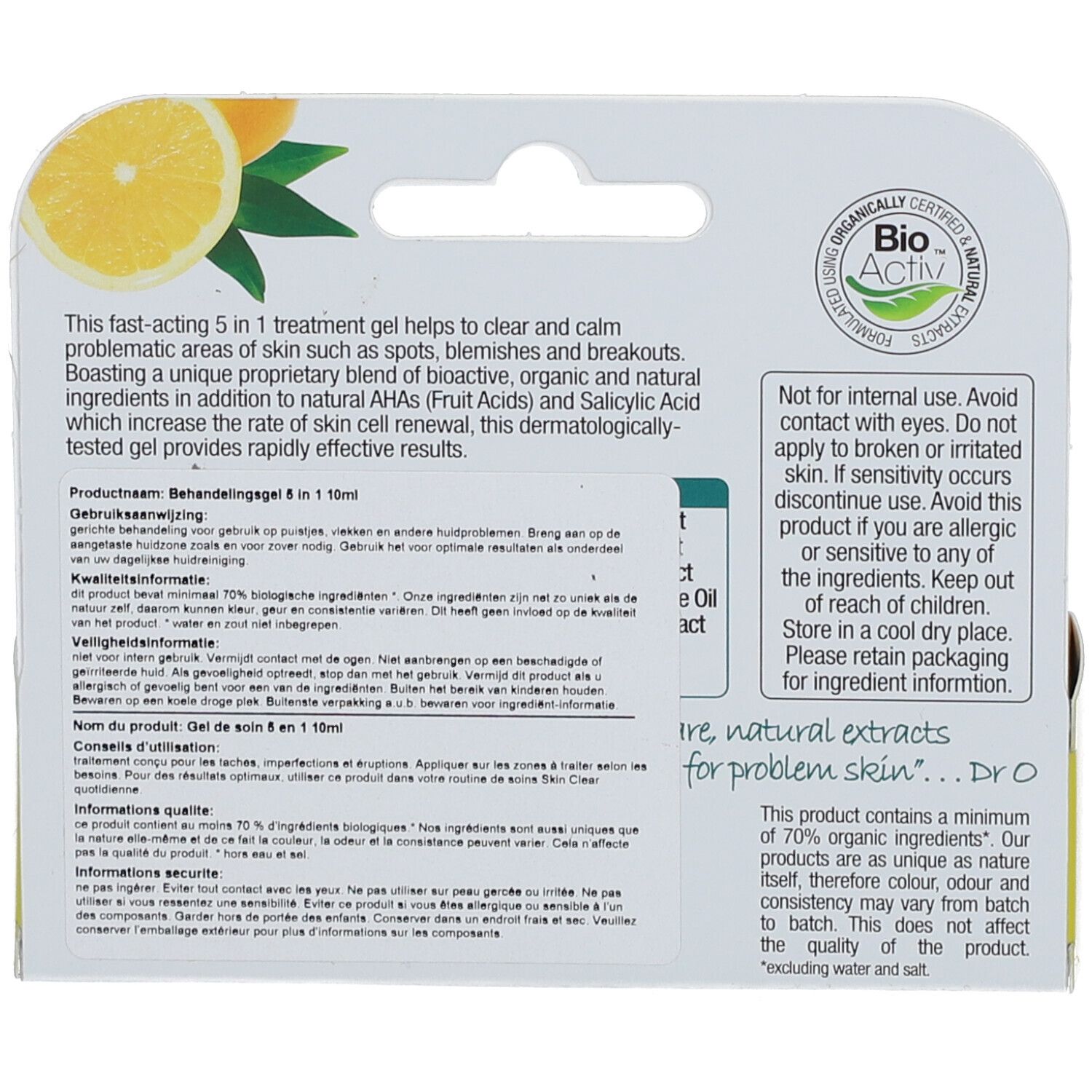 dr.organic® Skin Clear Organic Tea Tree Treatment Gel
