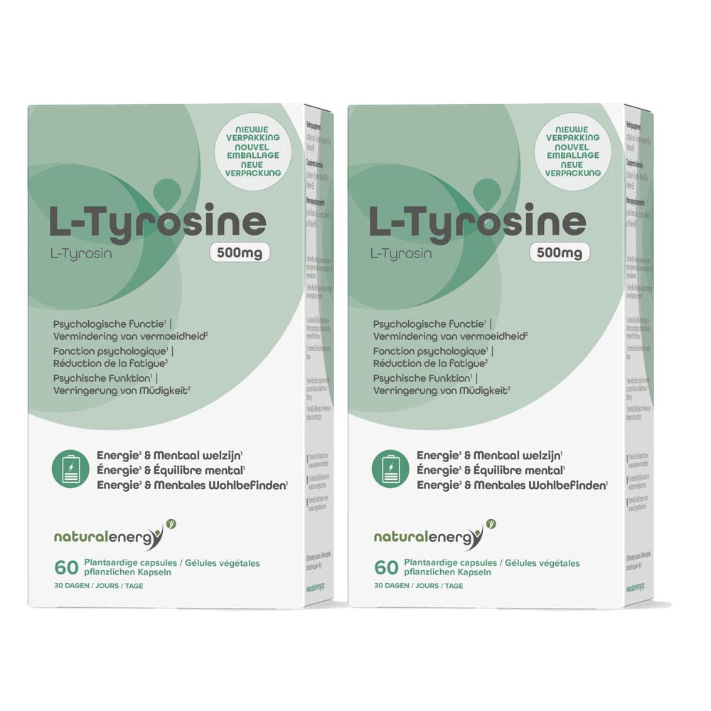 Natural Energy L-Tyrosine 500 mg 2 pour 1