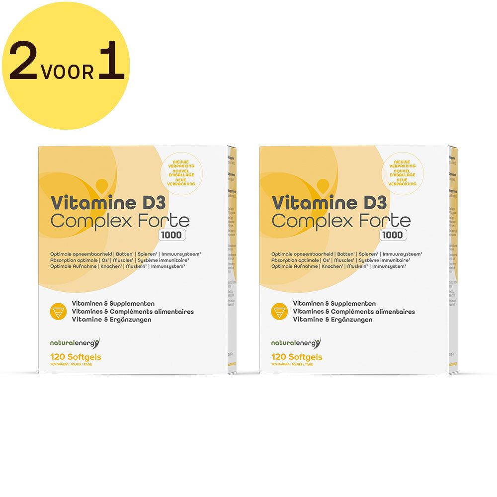 Natural Energy Vitamine D3 Complex Forte 2 voor 1