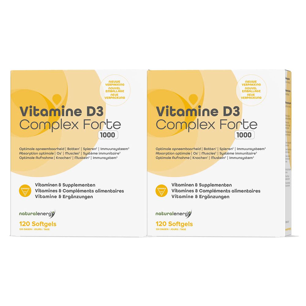 Natural Energy Vitamine D3 Complex Forte 2 voor 1
