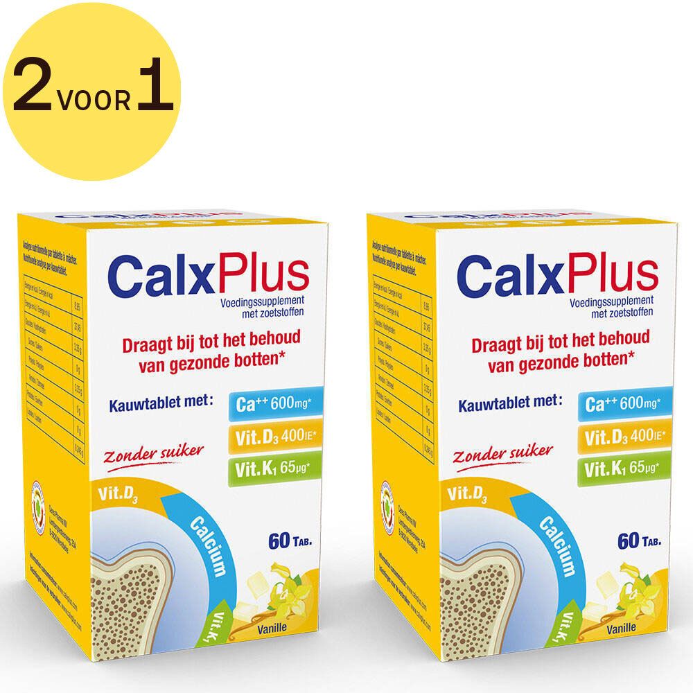 CalxPlus Vanille 2 voor 1 | Calcium | Botten
