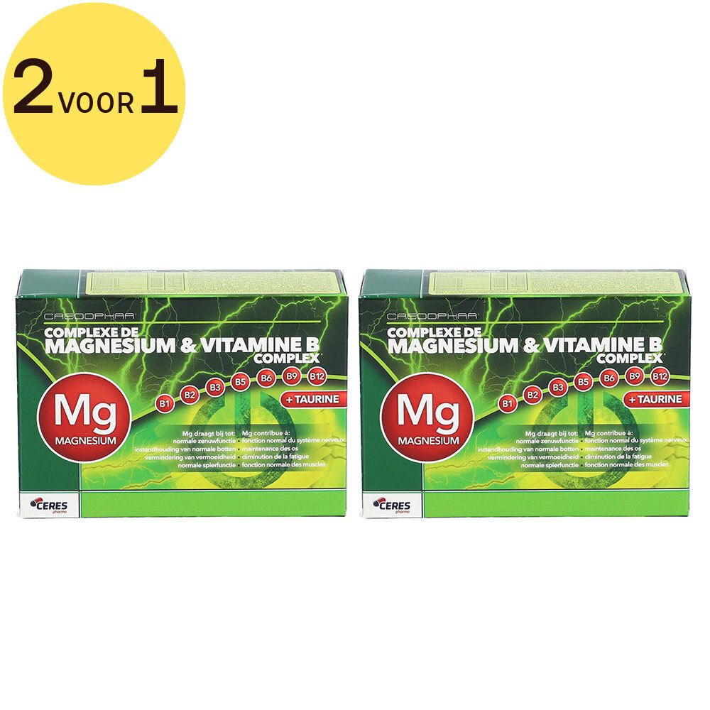 Magnesium & Vitamine B Complex 2 voor 1