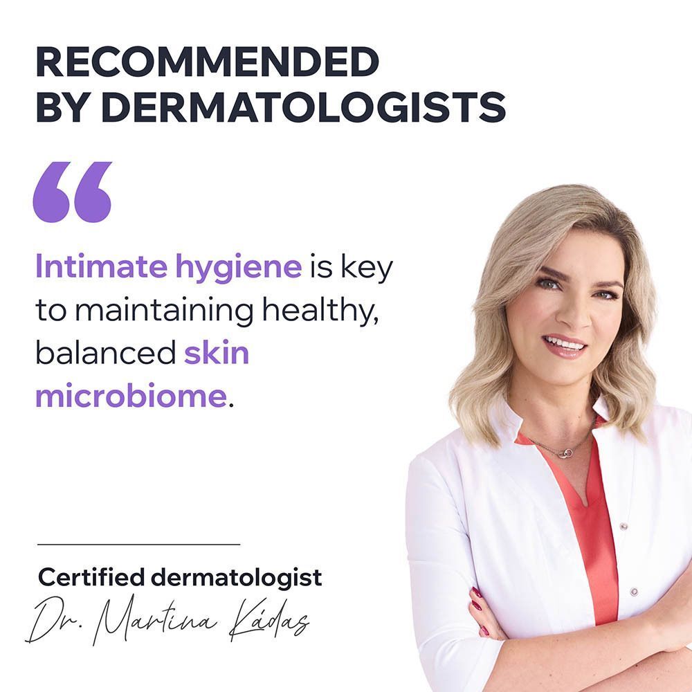 Iconen voor dermatologische tests, gevoelige zones, zeepvrij en pH-waarde.