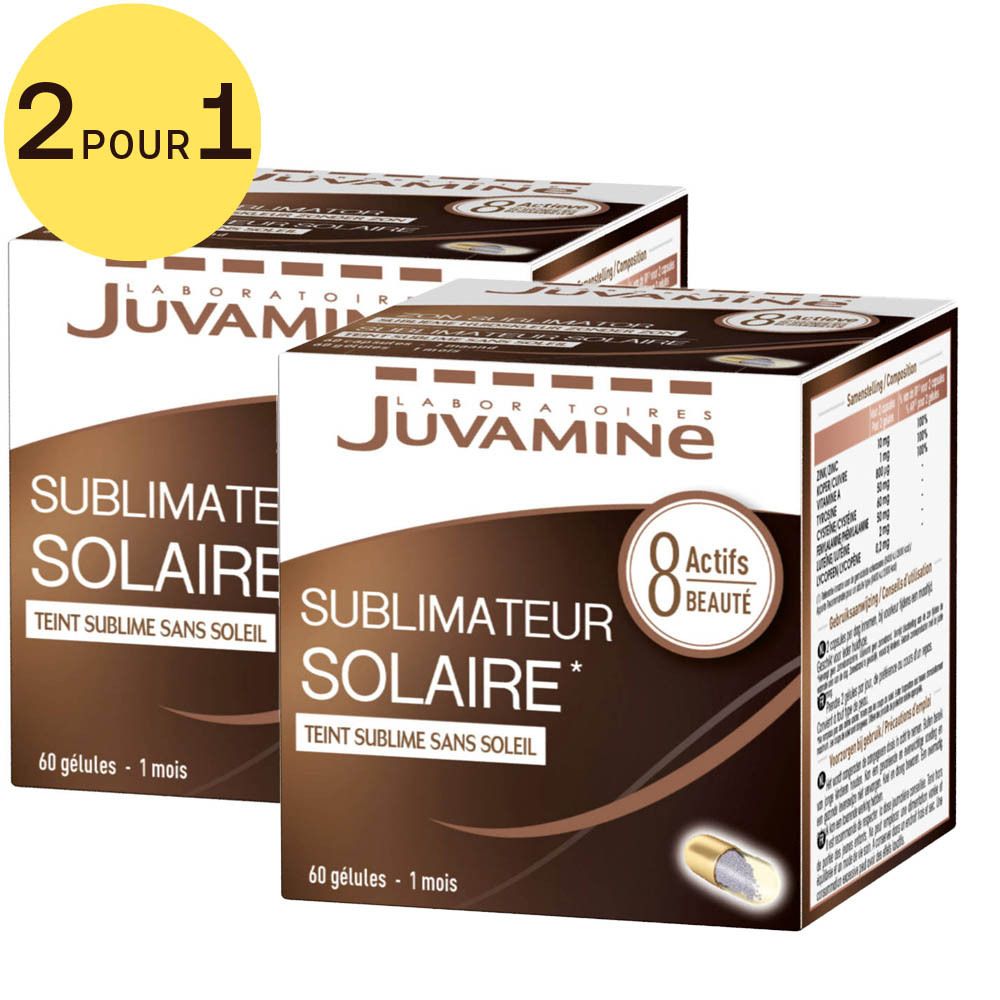 Juvamine Sublimateur Solaire 2 pour 1