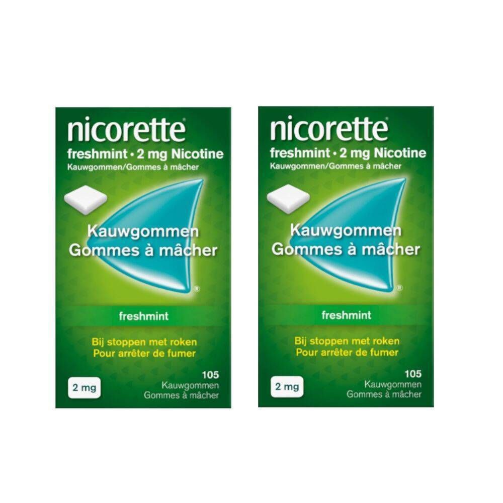 Nicorette® Freshmint Gommes à Mâcher 2mg DUO