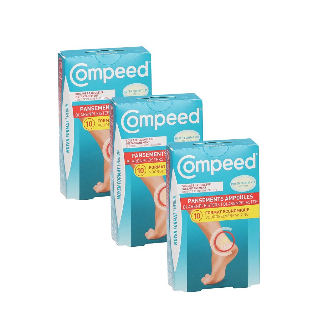 Compeed® Pansement Ampoule Moyen Format Économique 2+1 GRATUIT