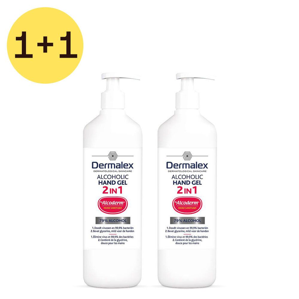 Dermalex Alcoholische Handgel 2-in-1 1+1 GRATIS
