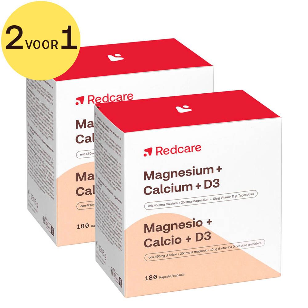 Redcare Magnesium + Calcium + D3 1+1 GRATIS