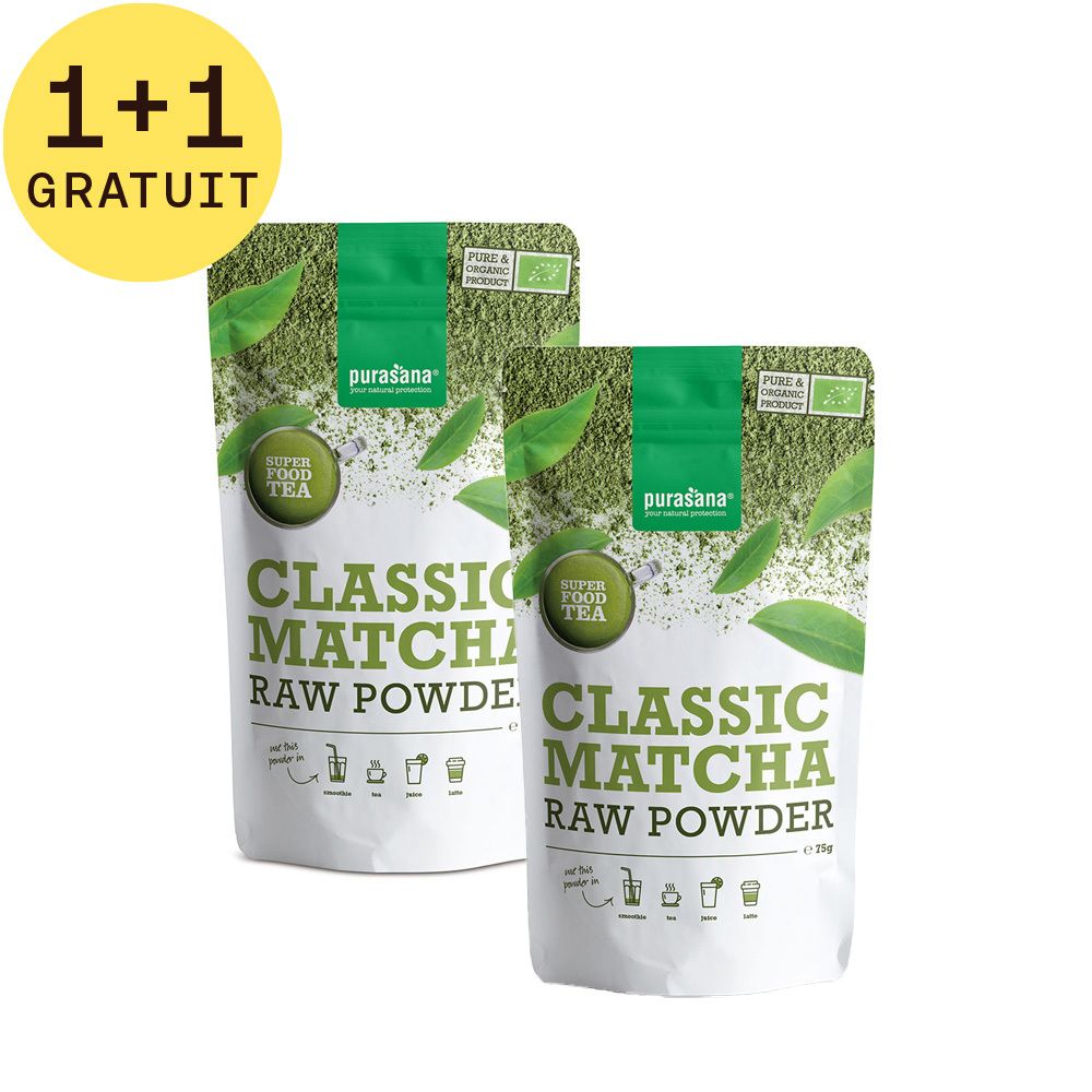 Purasana® Classic Matcha Poudre 1+1 GRATUIT